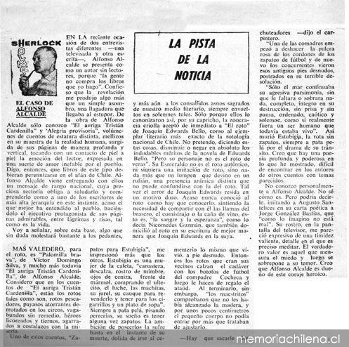 La pista de la noticia: El caso de Alfonso Alcalde