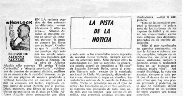 La pista de la noticia: El caso de Alfonso Alcalde