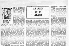 La pista de la noticia: El caso de Alfonso Alcalde