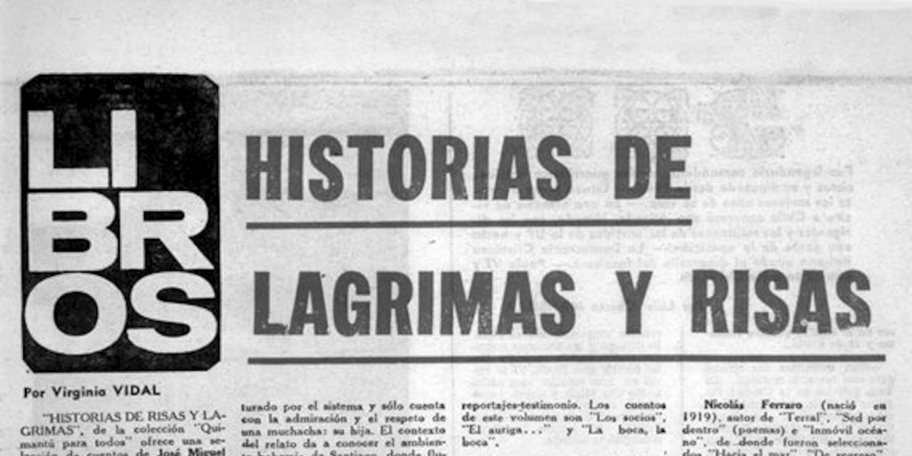 Historias de lágrimas y risas