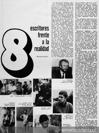 8 escritores frente a la realidad