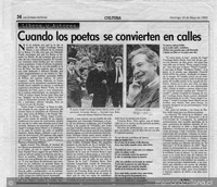 Cuando los poetas se convierten en calles