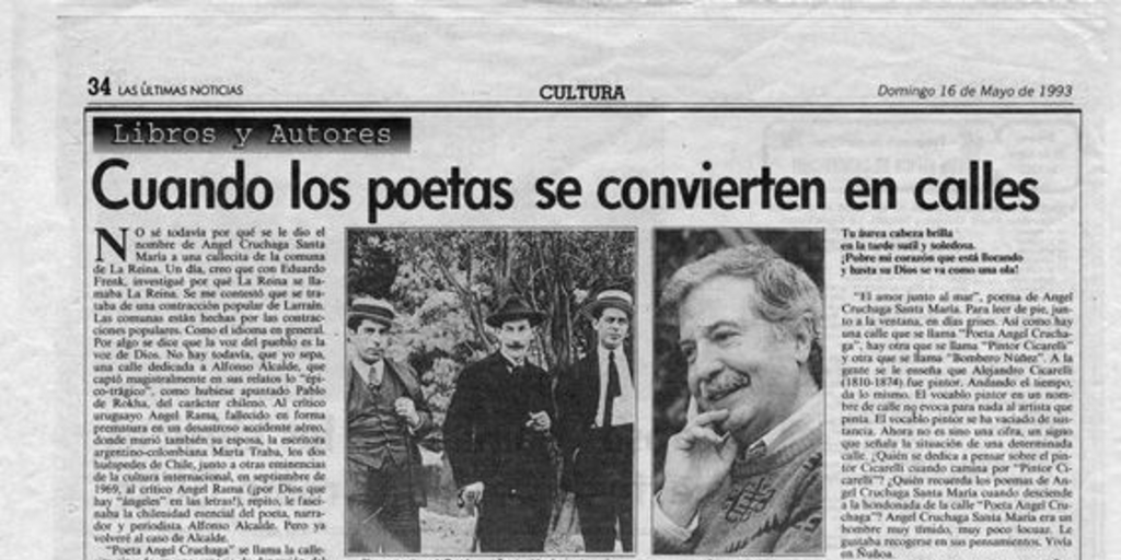 Cuando los poetas se convierten en calles