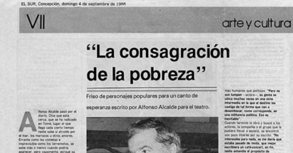 La consagración de la pobreza