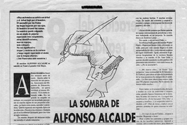 La sombra de Alfonso Alcalde