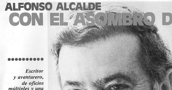 Alfonso Alcalde, con el asombro de un niño