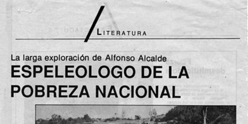 Espeleólogo de la pobreza nacional