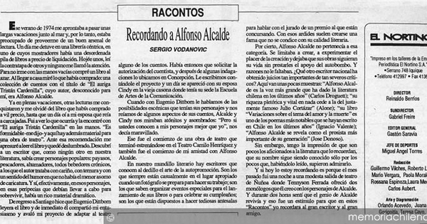 Recordando a Alfonso Alcalde