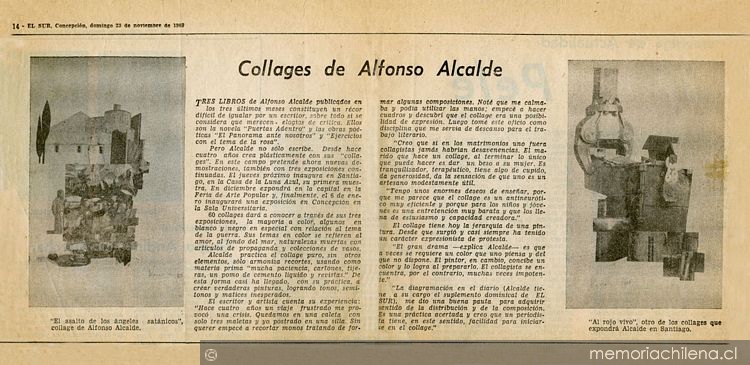 Collages de Alfonso Alcalde