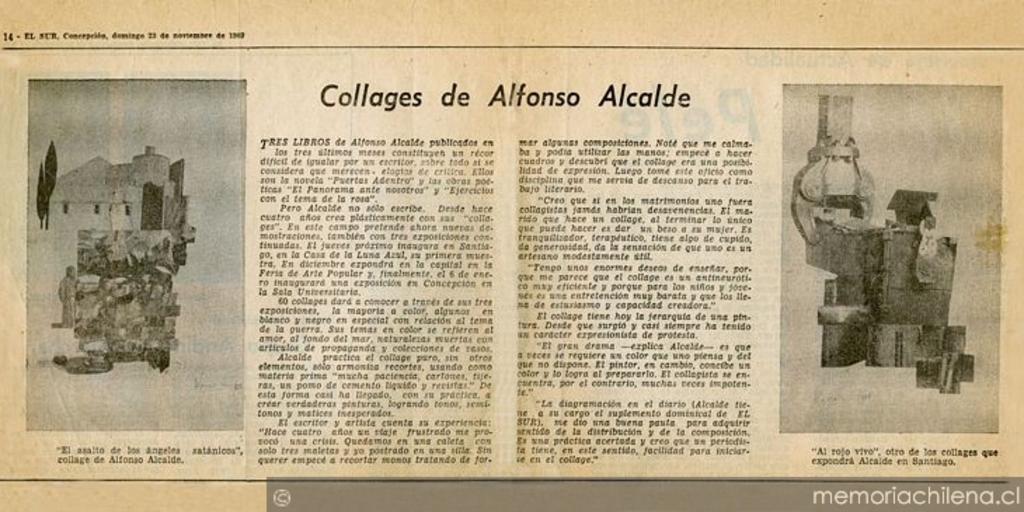 Collages de Alfonso Alcalde