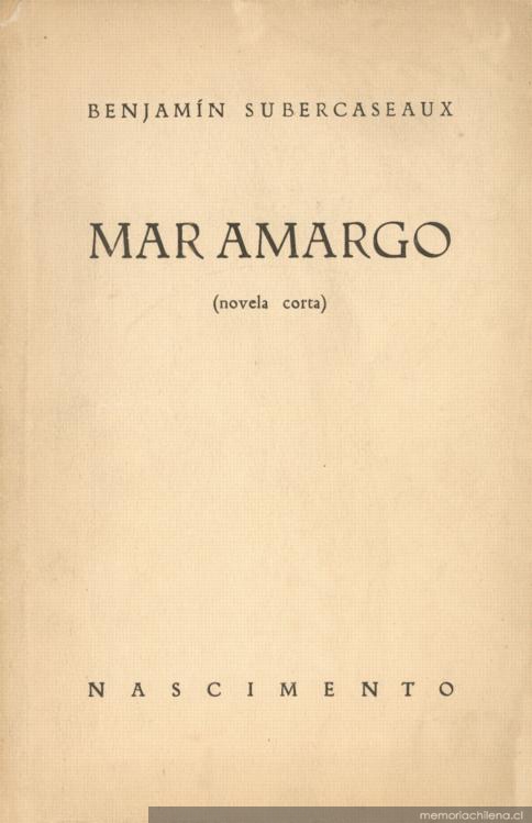 Mar amargo : (novela corta)