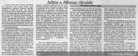 Adiós a Alfonso Alcalde