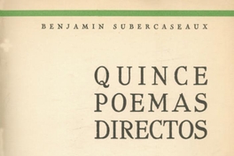 Quince poemas directos