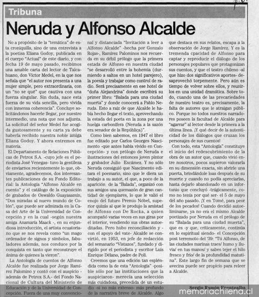 Neruda y Alfonso Alcalde