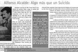 Alfonso Alcalde, algo más que un suicida