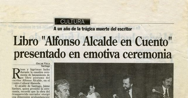 Libro "Alfonso Alcalde en cuento" presentado en emotiva ceremonia
