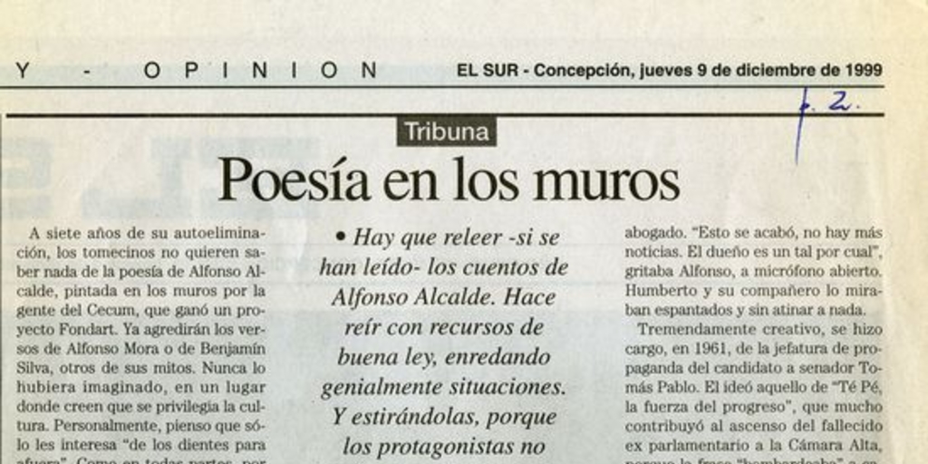 Poesía en los muros