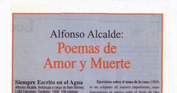 Poemas de amor y muerte