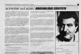 Alfonso Alcalde, marginalidad cuentista