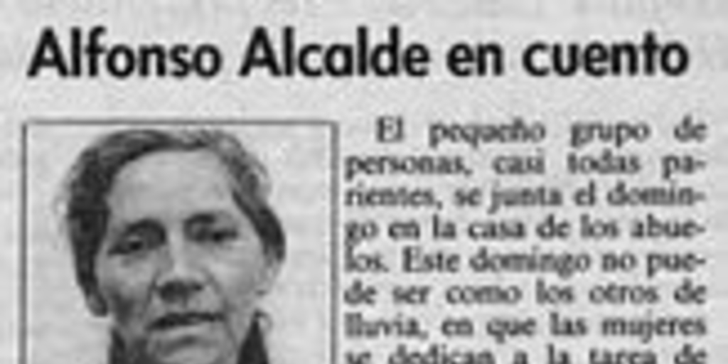 Alfonso Alcalde en cuento