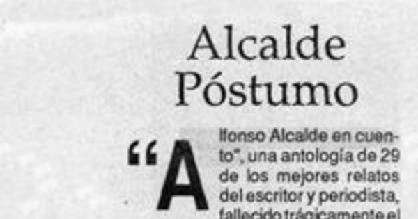 Alcalde póstumo