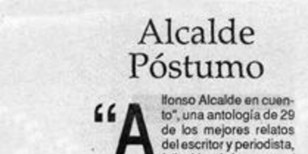 Alcalde póstumo