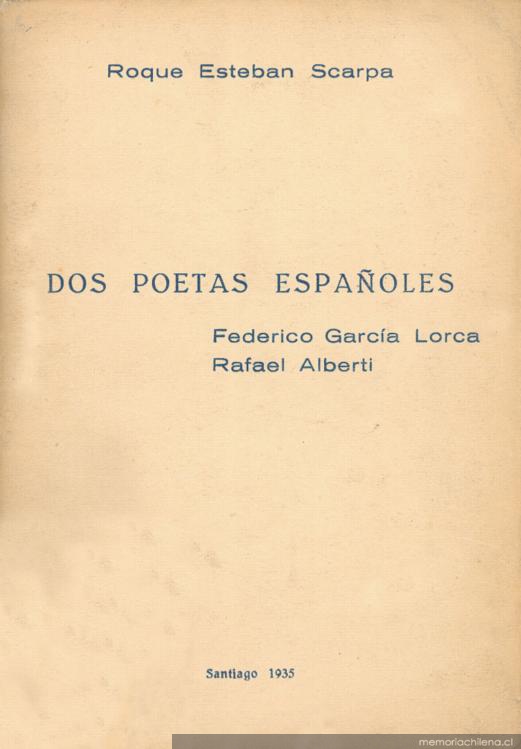 Dos poetas españoles : Federico García Lorca, Rafael Alberti