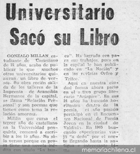 Universitario sacó su libro