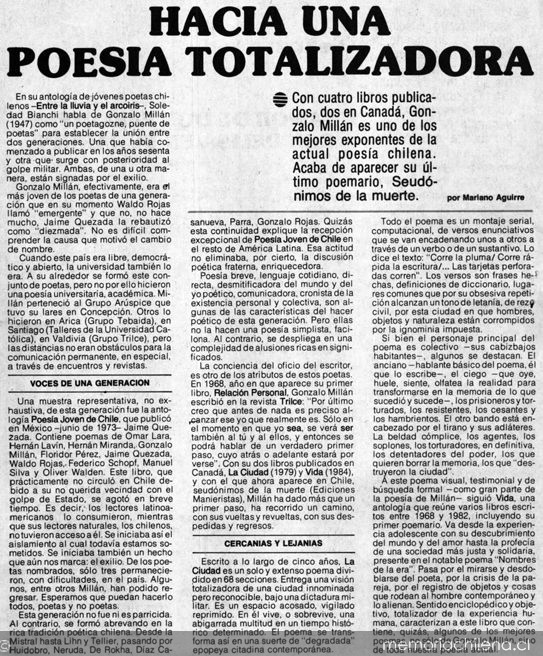 Hacia una poesía totalizadora