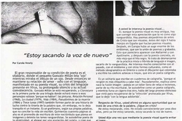 "Estoy sacando la voz de nuevo"