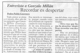 Recordar es despertar