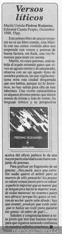 Versos líticos