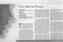 Tres bravas poetas