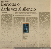 Derrotar o darle voz al silencio