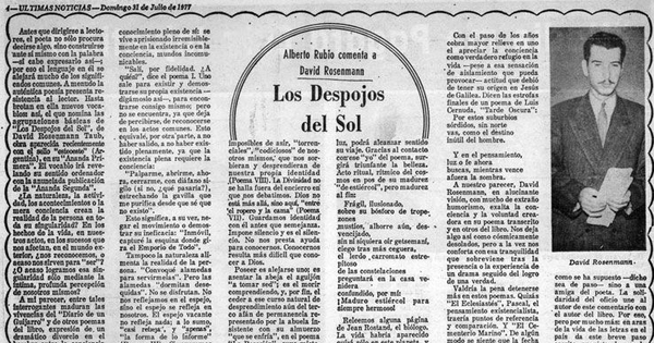 Los despojos del sol