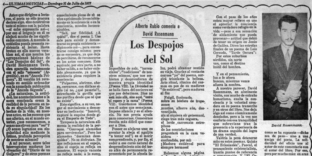 Los despojos del sol