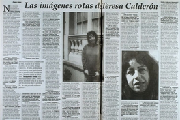Las imágenes rotas de Teresa Calderón