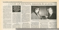 Jaime Quezada, trayectoria de un poeta