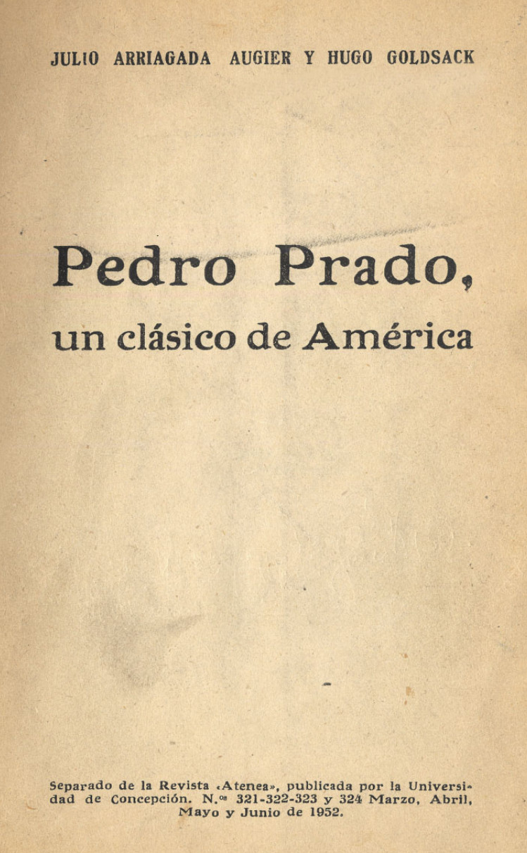 Pedro Prado : un clásico de América
