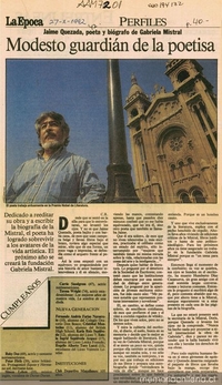 Modesto guardián de la poetisa