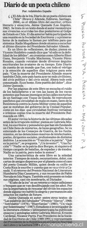 Diario de un poeta chileno