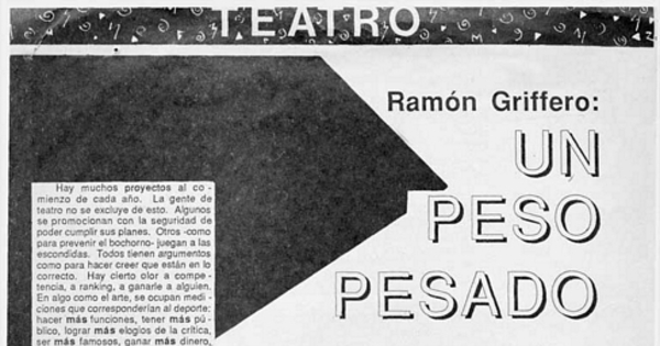 Ramón Griffero, un peso pesado