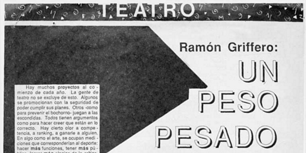 Ramón Griffero, un peso pesado