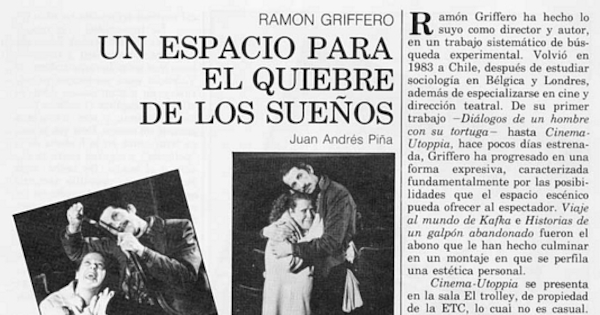 Un espacio para el quiebre de los sueños