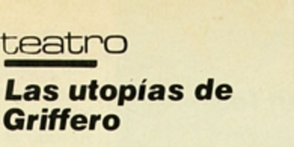 Las utopías de Griffero