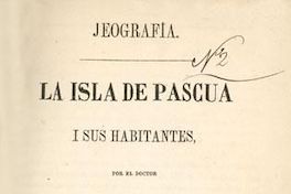 La Isla de Pascua i sus habitantes