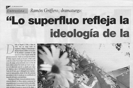 "Lo superfluo refleja la ideología de la reconciliación"