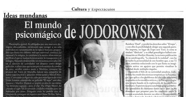 El mundo psicomágico de Jodorowsky