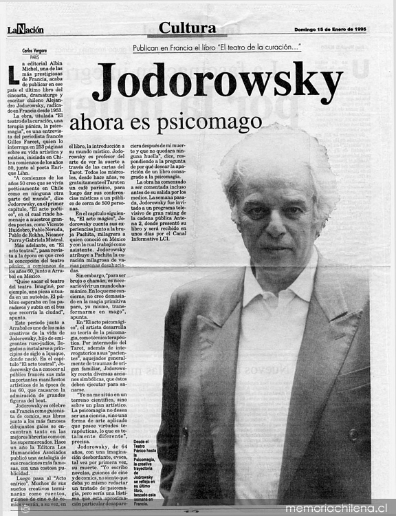 Jodorowsky ahora es psicomago