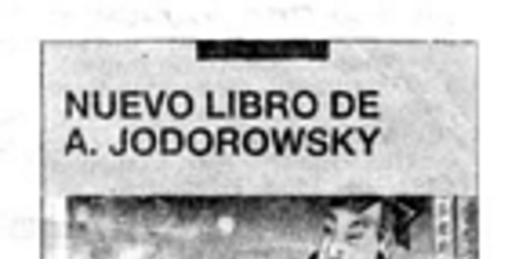 Nuevo libro de A. Jodorowsky